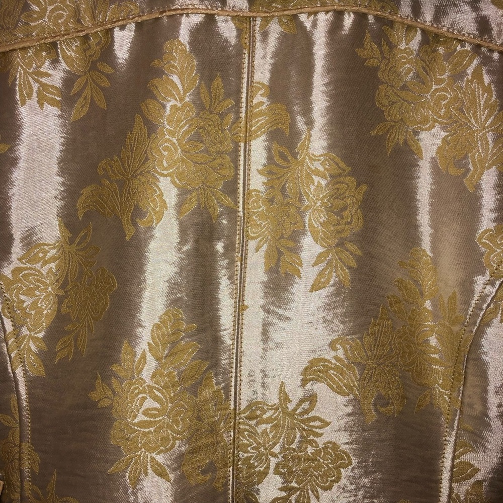 New Free People French Exit Laluna Faux Fur Brocade Coat Jacket - Picture 7 of 7